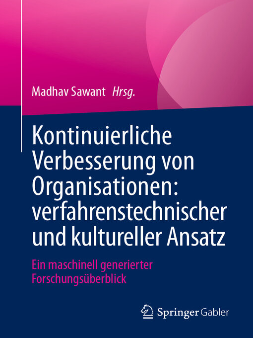 Title details for Kontinuierliche Verbesserung von Organisationen by Madhav Sawant - Available